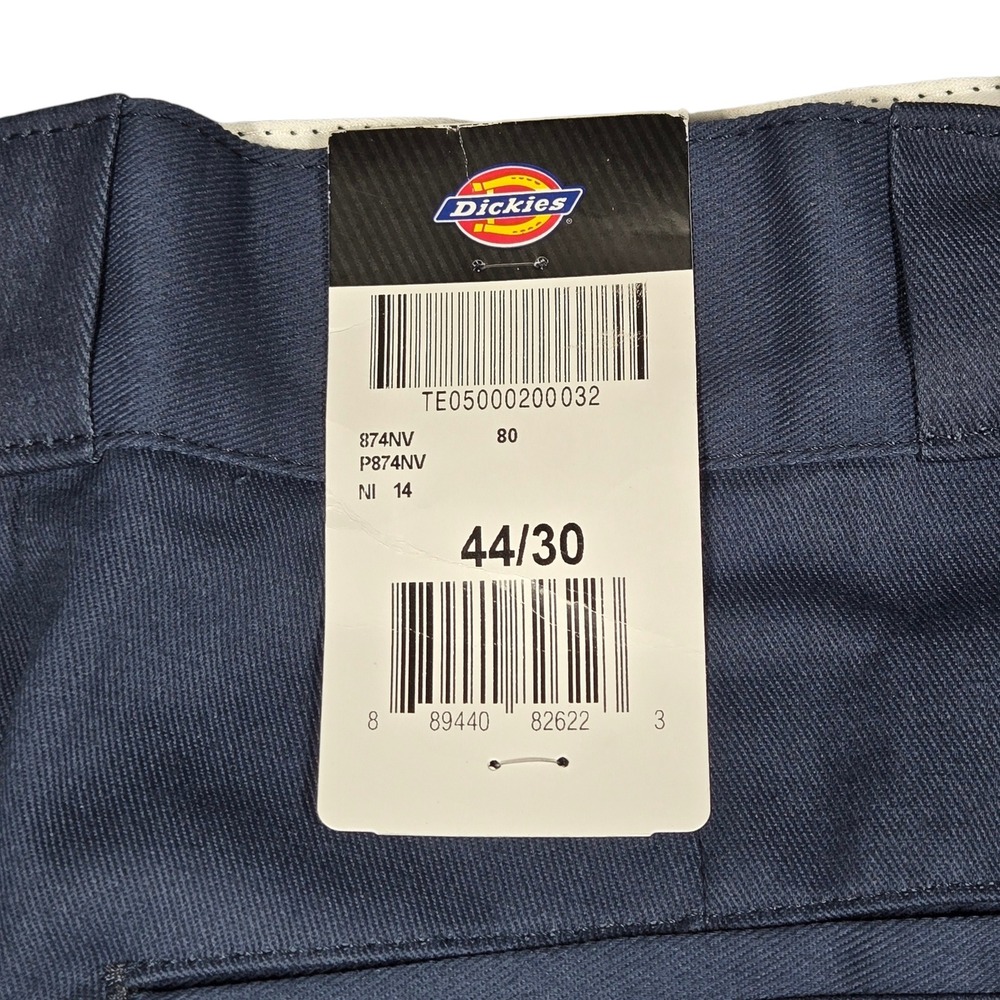 Dickies 874 Original Fit Work Pant Mens 44x30 Navy Blue NEW Performance Workwear - Picture 5 of 8